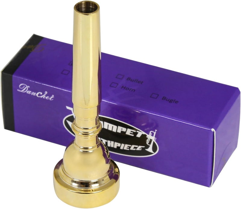 Danchet Gold Plated Metal Trumpet Mouthpiece, 7C Gold - For Beginners and Professionals, Trumpet Accessories.… - Image 2